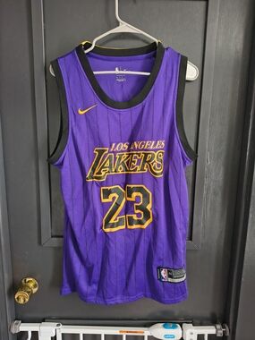 Nike Purple Los Angeles Lakers #23 Basketball Jersey